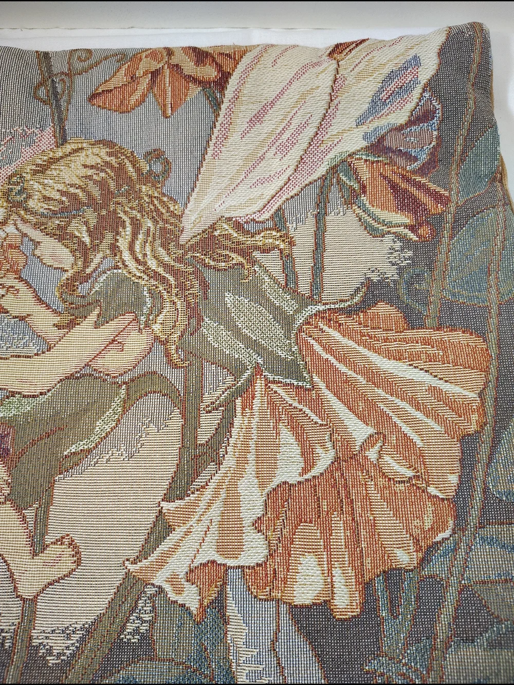 Fairy Garden Tapestry Accent Pillow Cover - Multicolor